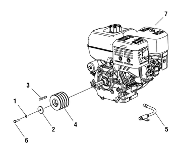 Engine Group (80003278) Diagram and Parts List for 866057-EX20-S  Briggs and Stratton Saw